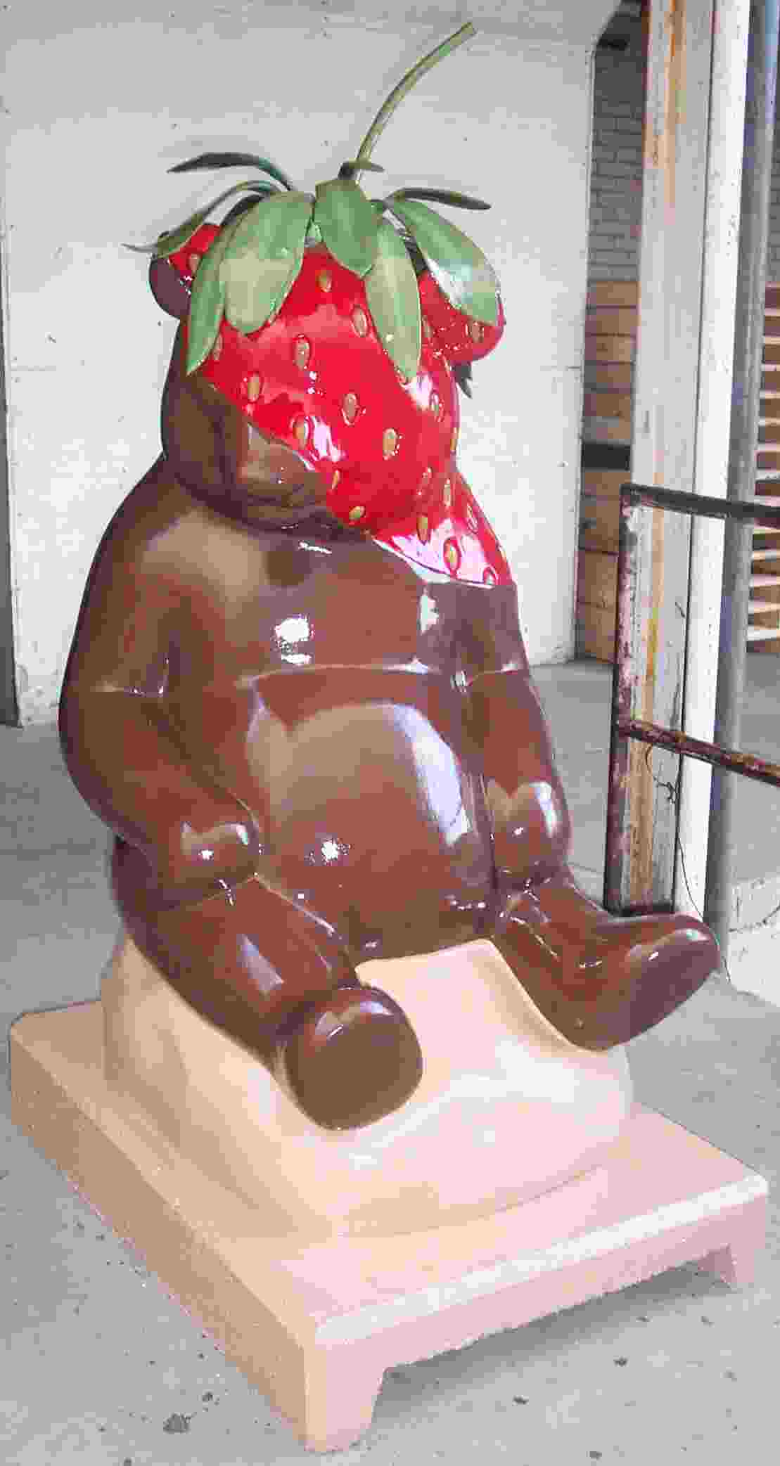 Chocolate Dipped StrawBeary - Front View - by Debbie Smith Mezzetta