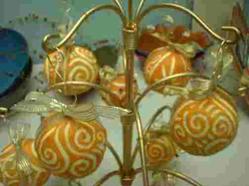 Hand Carved Orange and Clove Ornaments - by Debbie Smith Mezzetta 