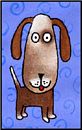 Brown Dog Card   Original Illustrations by Debbie Smith Mezzetta 